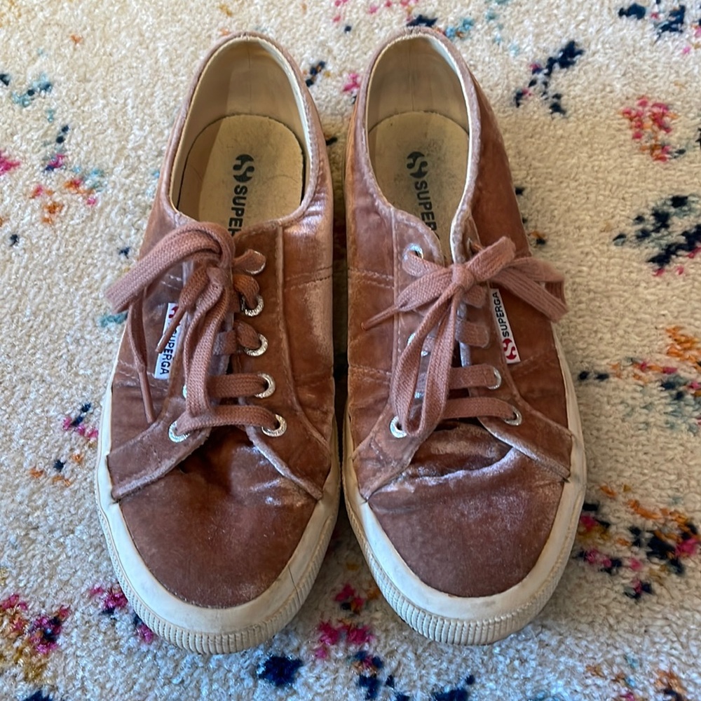 Superga velvet sneaker
